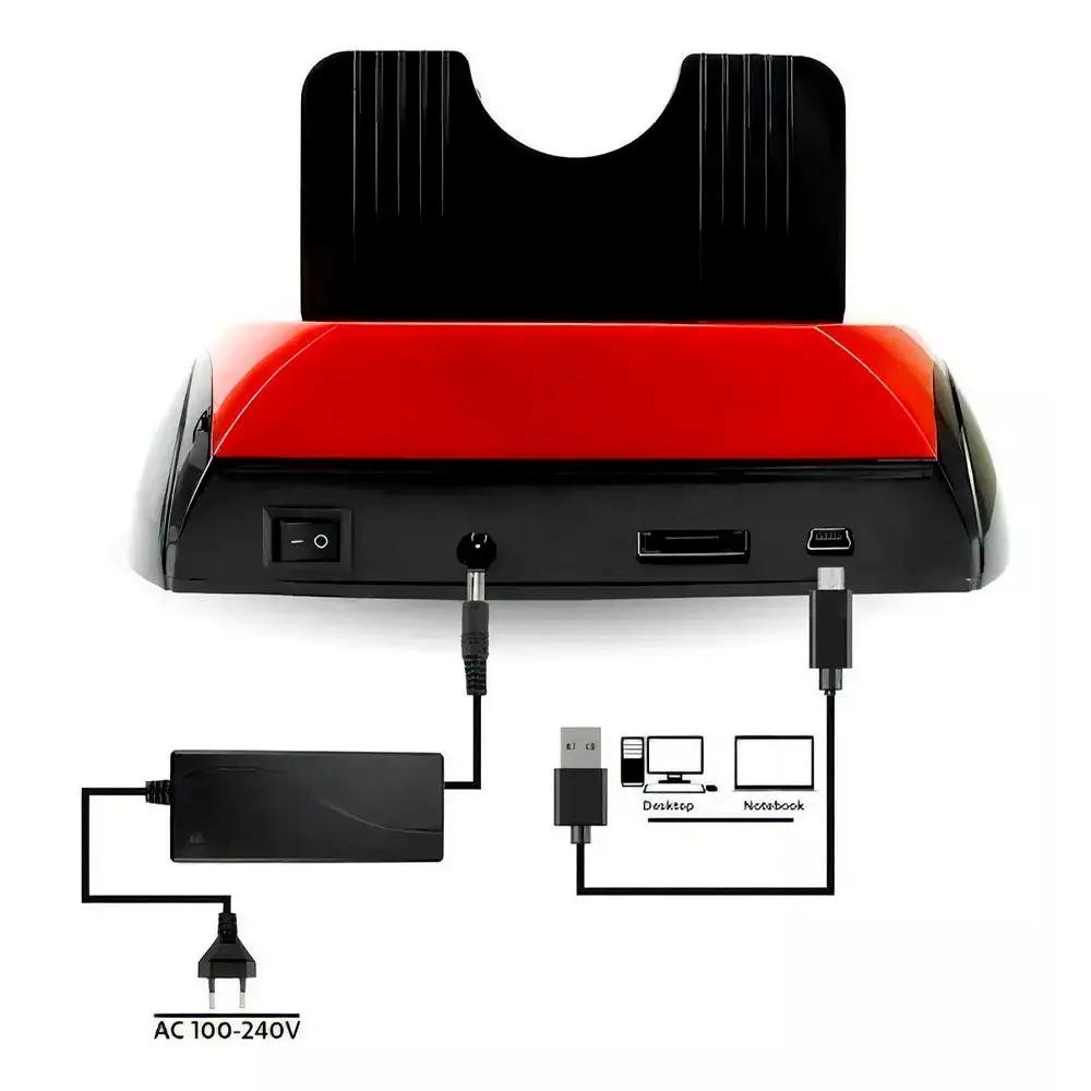 Dock Station Sata / Ide 3.5 E 2.5 Pols C/ Leitor de Cartão e USB BMAX Truedata